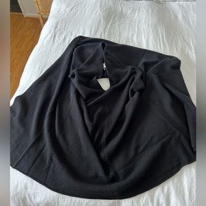 Jcrew black cashmere/wool poncho excellent condition worn once